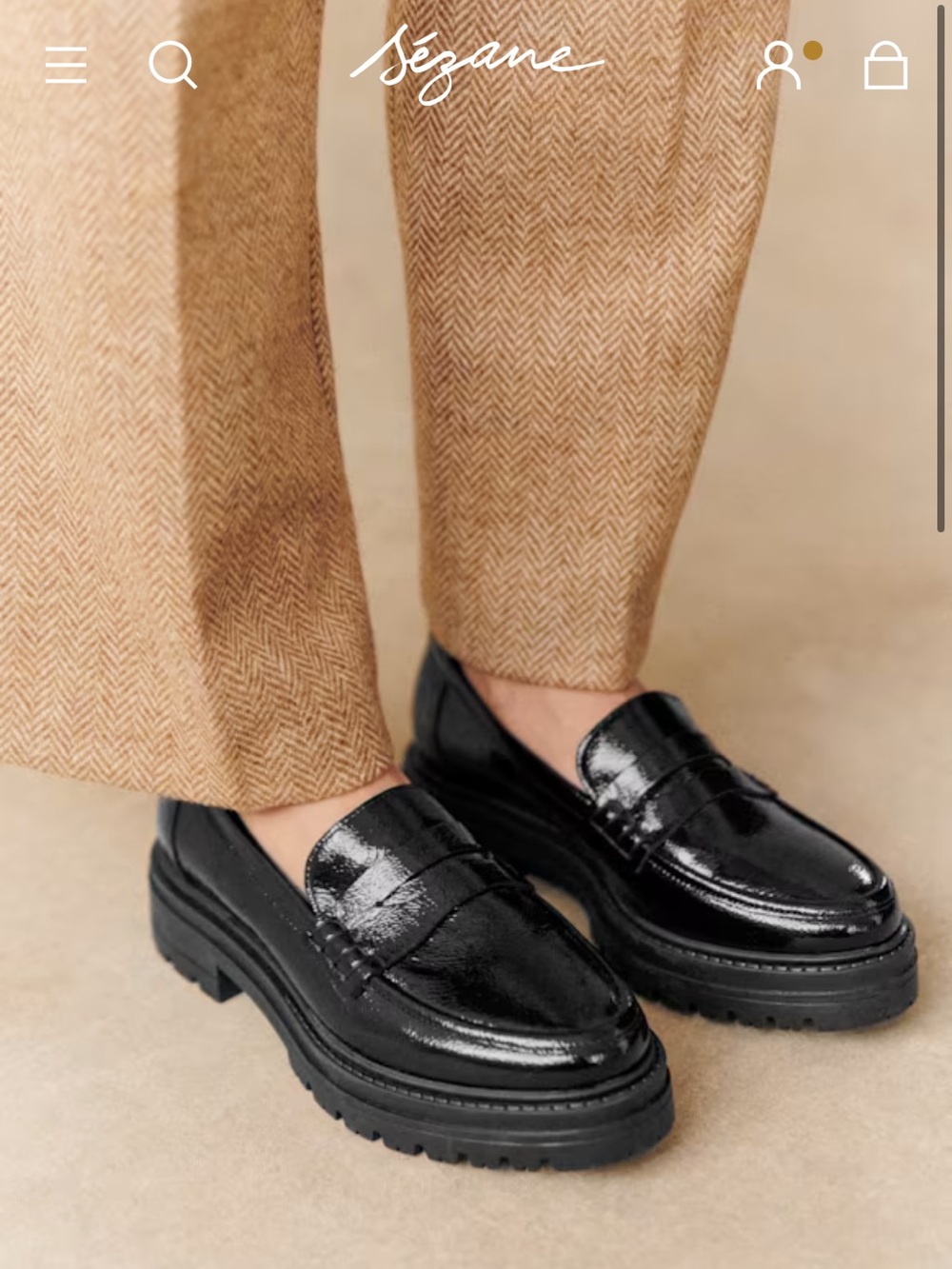 Albane Patent Black Albane Loafers